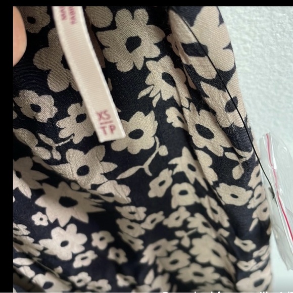 NWOT FREE PEOPLE BLACK FLORAL DEWBERRY MAXI DRESS  Size XS - Picture 7 of 10